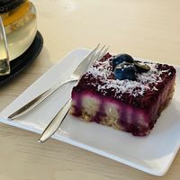 Heerlijke vegan cheese cake. 👍🏻💚  at Kamu Koffiebar in Breda
