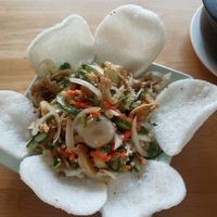 Mushrooms salad ( 45 VND) at Nhà Hàng Chay Hoa Lư - Loving Hut in Ninh Binh