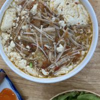 Crab noodle soup with soft tofu  at Nhà Hàng Chay Hoa Lư - Loving Hut in Ninh Binh