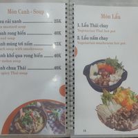 Menu at Nhà Hàng Chay Hoa Lư - Loving Hut in Ninh Binh