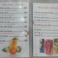 Menu - drinks at Nhà Hàng Chay Hoa Lư - Loving Hut in Ninh Binh
