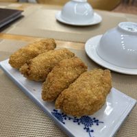 Vegan KFC, flavor is overpowered by the lemongrass bone infusing too much citrusy flavor   at Nhà Hàng Chay Hoa Lư - Loving Hut in Ninh Binh