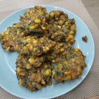 corn patties incredibly good  at Nhà Hàng Chay Hoa Lư - Loving Hut in Ninh Binh