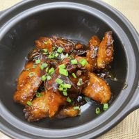 orange tamarind vegan chicken was awesome   at Nhà Hàng Chay Hoa Lư - Loving Hut in Ninh Binh