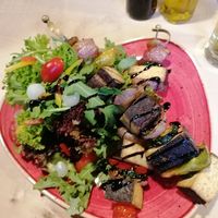 Tofu-Gemüse Spieße at Falkenhütte in Hinterriss