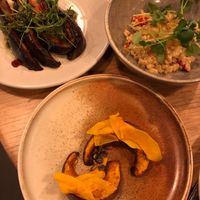 Part of the 10 course vegan menu at Restaurant Nögen in Aarhus