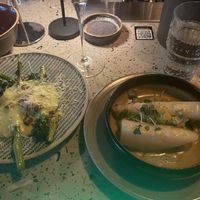 Asparges white and green  at Restaurant Nögen in Aarhus