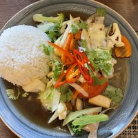 Pad king. Tofu ginger wok.   at Thai Food House in Gothenburg