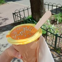 Carrot and paprika soup at Soup Culture in Krakow