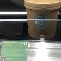 Lentil soup  at AUH - Camden Food Co.  in Abu Dhabi