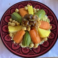 Vegan  Couscous  at  Bilmos in Chefchaouen
