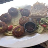 Falafel & hummus  at  Bilmos in Chefchaouen