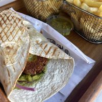Pita falafel  at  Bilmos in Chefchaouen