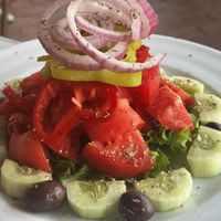 Greek salad with no cheese (mid)   at Ciao Pizzeria in Bar