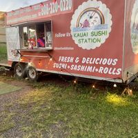 Food truck  at Kauai Sushi Station in Lihue
