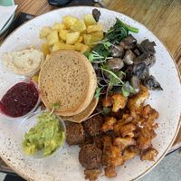 Big vegan brunch   at Kreem Cafe in Auckland