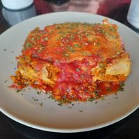 Super delicious vegan lasagne at Coffee Scape in Cork