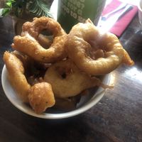 Onion rings. Huge portion   at Schiehallion Hotel in Aberfeldy