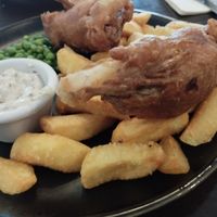 Fish ând chips vegan at Schiehallion Hotel in Aberfeldy