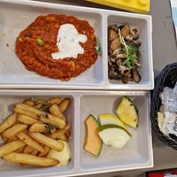 Vegan options (although the mayo wasn't vegan, I had to leave that). at Mini Chef in Billund