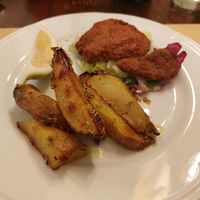 Moushroom cotoletta at Terra Ristorante Vegetariano in Caserta