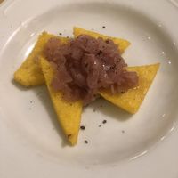 Polenta con cipolle   at Terra Ristorante Vegetariano in Caserta