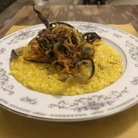 Risotto con tempura di verdure   at Terra Ristorante Vegetariano in Caserta