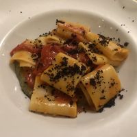 Paccheri al pesto e pomodorini  at Terra Ristorante Vegetariano in Caserta