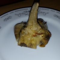 Artichoke with mint at Terra Ristorante Vegetariano in Caserta