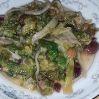 Broccoli with olives and capers at Terra Ristorante Vegetariano in Caserta