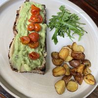 Tostón de hummus  at Jeronimo in Lima
