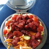 Vegan tandoori tikka salad at Mr Singh's in West Bromwich