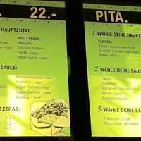 Menu at Oh my Greek! in Zurich