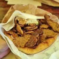 Gyros without fries because fries inside a pita or a sandwich are just wild at Oh my Greek! in Zurich