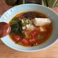 Vegan tomato ramen  at Ran Ken Japanese Noodle House in Gaithersburg