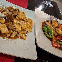 Bamboo with mushrooms and special tofu dish at KingDo in Sevilla