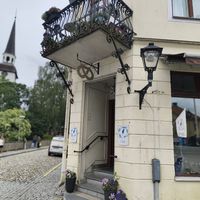 Outside at Café Blå Katten in Mariefred