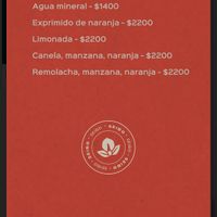 Menu 1/6/24  at Seibo in Buenos Aires