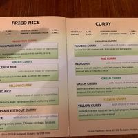 Fried rice and curry   at Im-Oon in Budapest