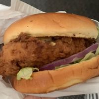 Blurry picture of my chicken ranch sandwich   at HipCityVeg - Rittenhouse in Philadelphia