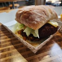 'chicken burger' at Bacon Bros Present Shaka Bros in Christchurch