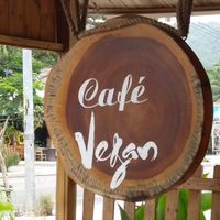 Sign on the front left of the building. at Long Hung Coffee in Phu Quoc