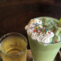 Matcha smoothie   at Long Hung Coffee in Phu Quoc