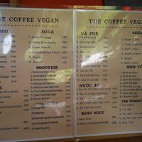 Many choices of drinks at Long Hung Coffee in Phu Quoc