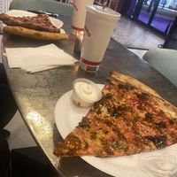 Vegan Sausage and Vegan Garlic dip. (not eating at location. 99% take-away; i was staying at the Grafton so ate inside lobby)  at Bambino in Dublin