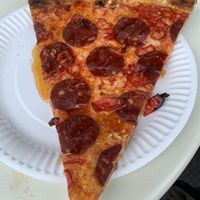 Vegan pizza slice  at Bambino in Dublin