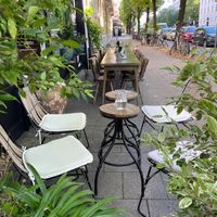 Outside seating area at Bavarian Oriental in Munich