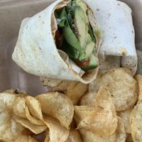 Avocado & Hummus (?) Wrap 😋  at The Cure Cafe in Stroudsburg