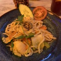 Vegane Udonnudeln mit Gemüse  at Hà Nội Cuisine in Leipzig