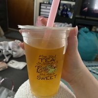 “My first car” with fresh aloe vera  at Yaya Tea in Hicksville